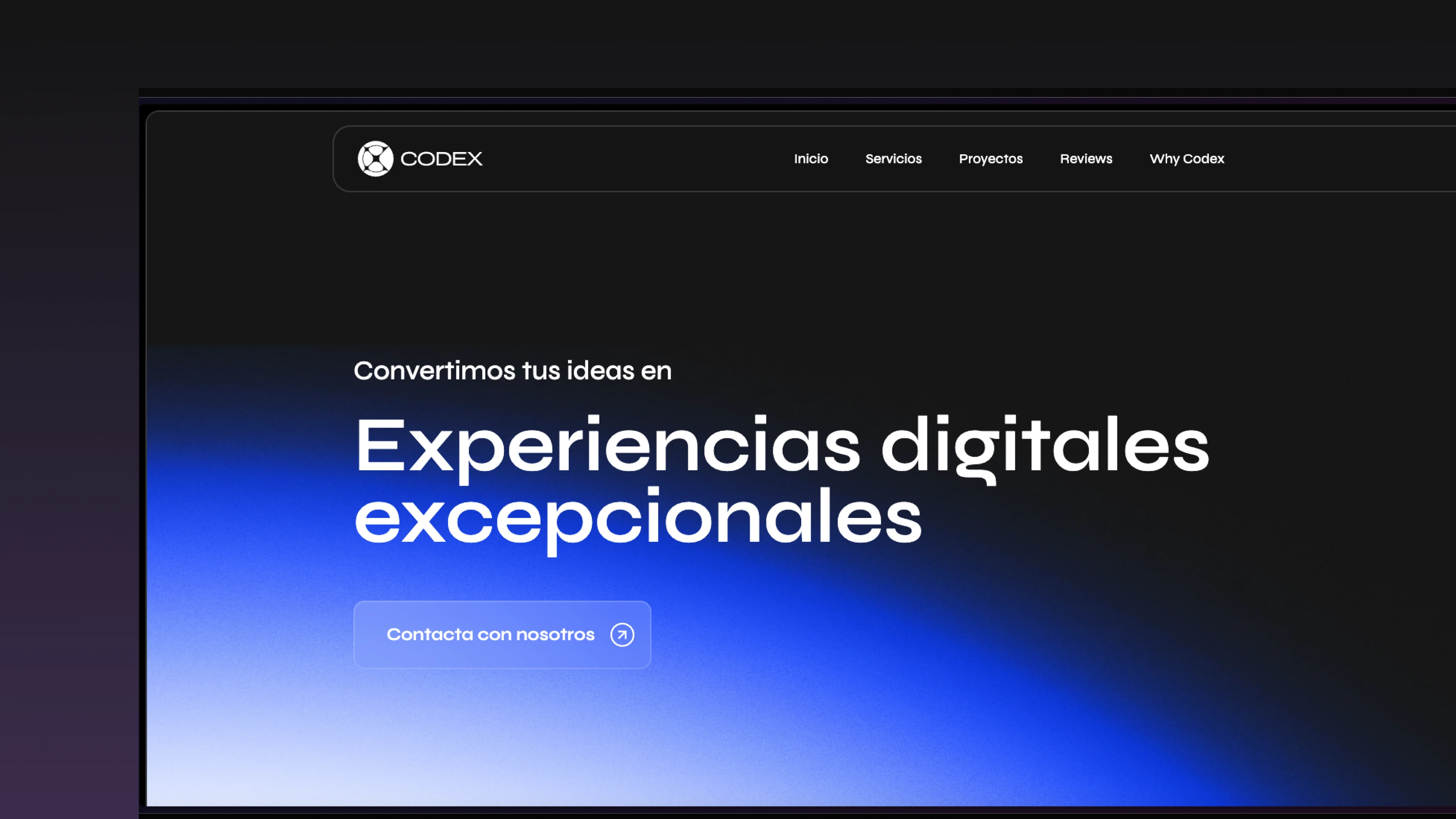 Codex Web - Experiencias digitales excepcionales